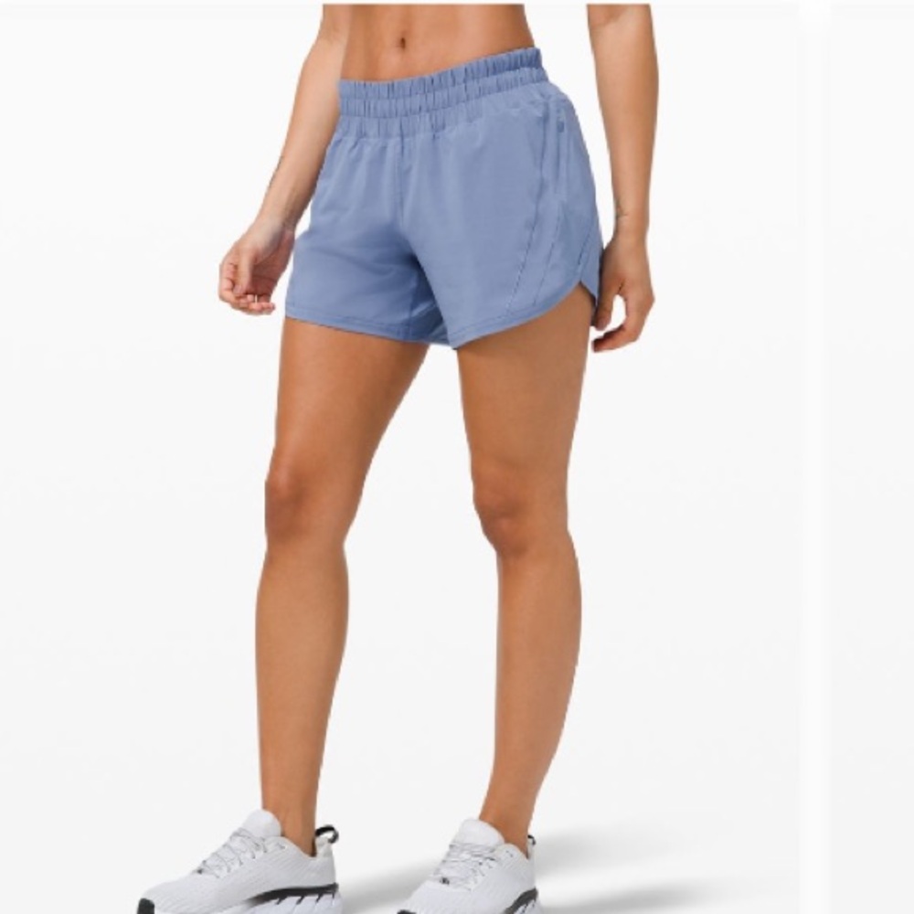 Lululemon Mid Rise Track that Short 5” in Water Drop